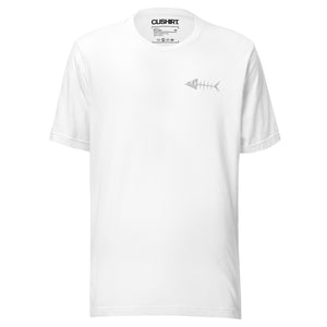 Clishirt© Embroidered White Fish Unisex t-shirt