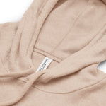 Clishirt© Embroidered White Fish Unisex heather oat sueded fleece hoodie