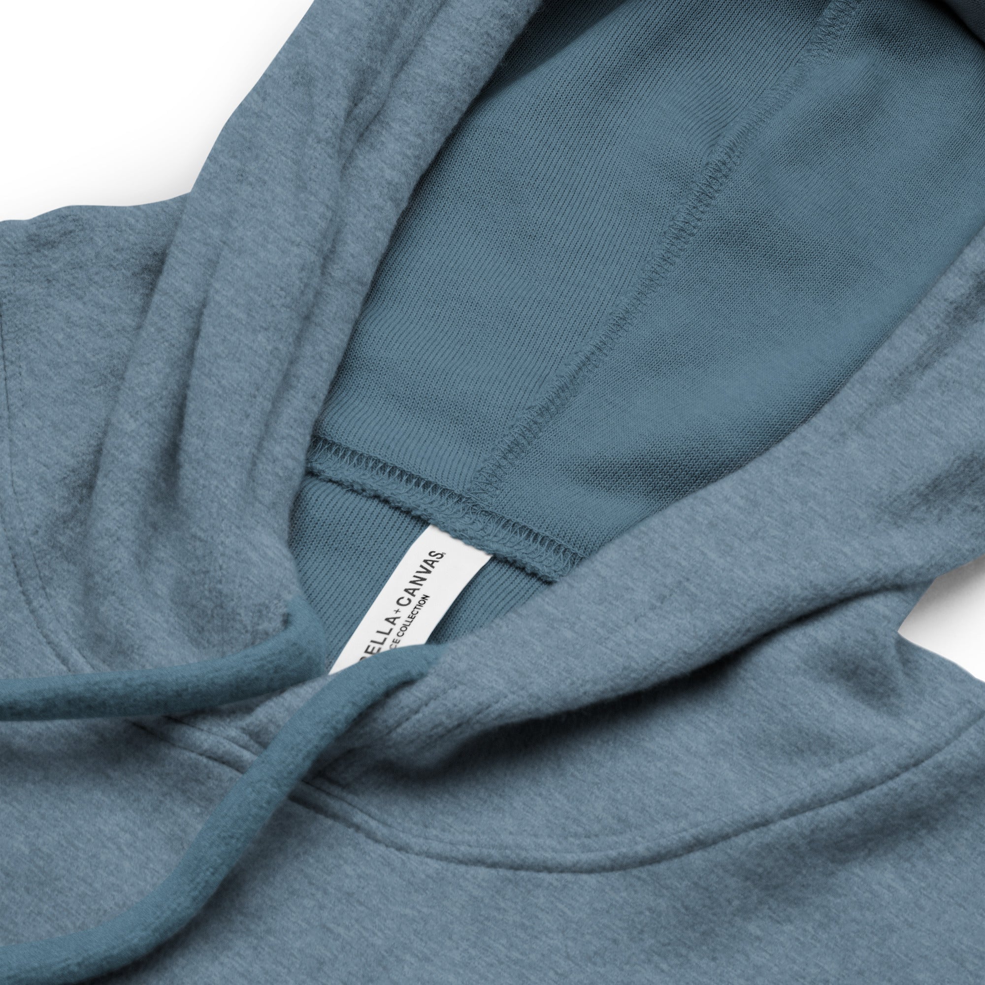 Clishirt© Embroidered Royal Fish Unisex heather slate sueded fleece hoodie