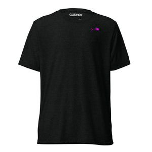 Clishirt© Magenta Fish Tri-Blend Short sleeve t-shirt