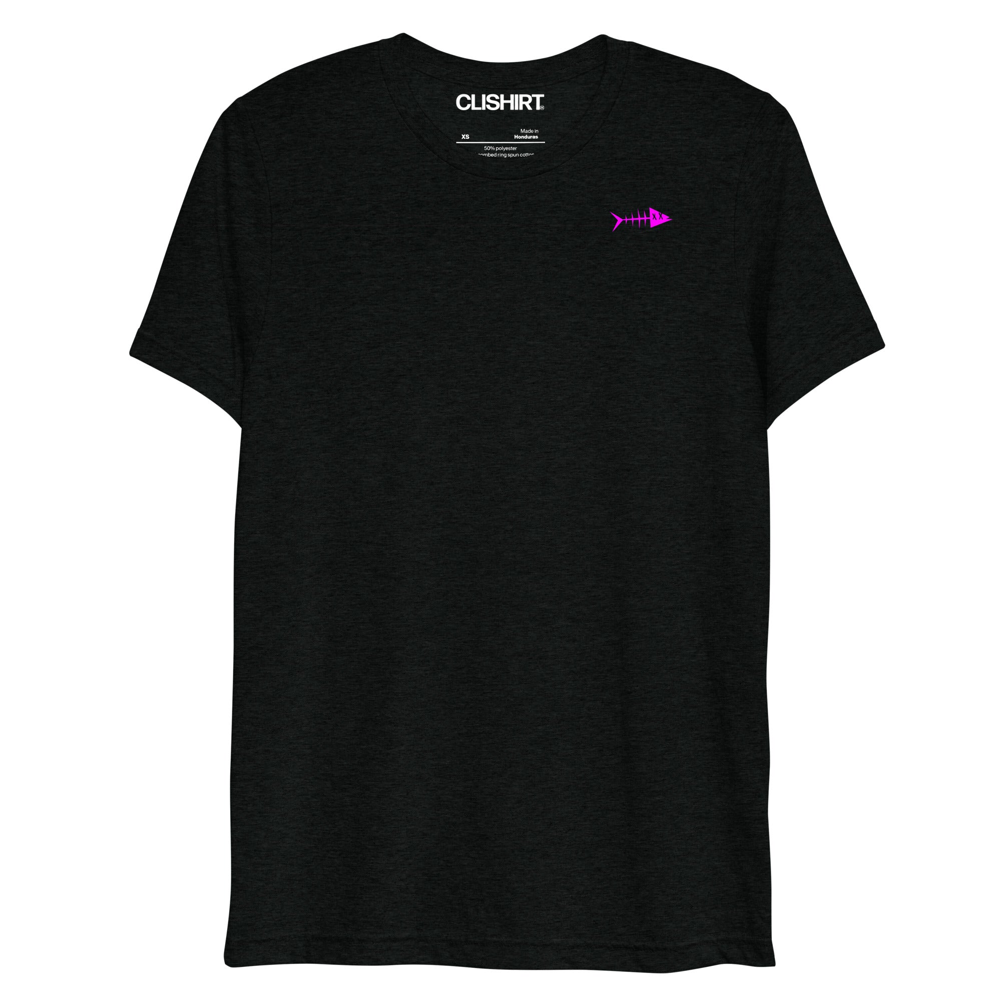 Clishirt© Magenta Fish Tri-Blend Short sleeve t-shirt