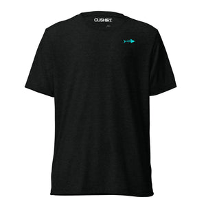 Clishirt© Cyan Fish Tri-Blend Short sleeve t-shirt