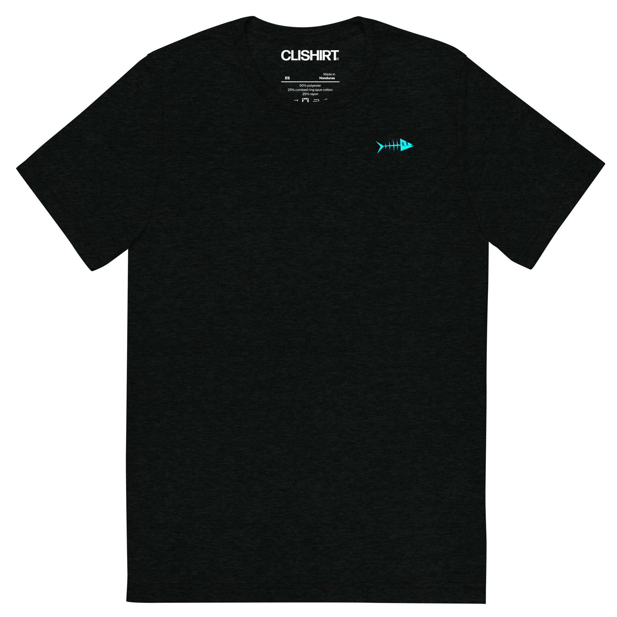 Clishirt© Cyan Fish Tri-Blend Short sleeve t-shirt