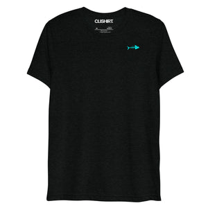 Clishirt© Cyan Fish Tri-Blend Short sleeve t-shirt