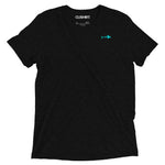 Clishirt© Cyan Fish Tri-Blend Short sleeve t-shirt