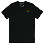 Clishirt© Red Green Blue Fish Tri-Blend Short sleeve t-shirt