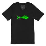 Clishirt© Green Fish Unisex Short Sleeve V-Neck T-Shirt