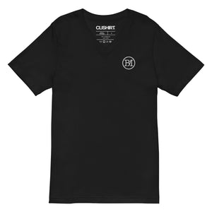 Clishirt© Embroidered C Corp Unisex Short Sleeve V-Neck T-Shirt