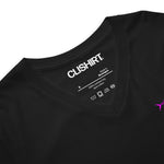 Clishirt© Magenta Fish Unisex Short Sleeve V-Neck T-Shirt