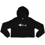 Clishirt© White Fish Crop Hoodie