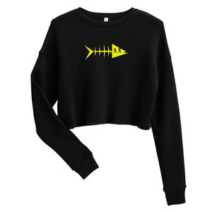 Clishirt© Yellow Fish Crop Sweatshirt