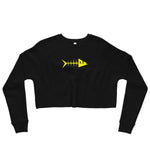 Clishirt© Yellow Fish Crop Sweatshirt