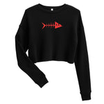 Clishirt© Red Fish Crop Sweatshirt