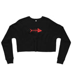 Clishirt© Red Fish Crop Sweatshirt