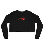 Clishirt© Red Fish Crop Sweatshirt