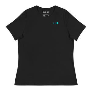Clishirt© Cyan Fish Women's Relaxed T-Shirt
