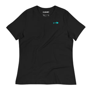 Clishirt© Cyan Fish Women's Relaxed T-Shirt