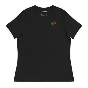 Clishirt© Red Green Blue Fish Women's Relaxed T-Shirt
