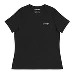Clishirt© Embroidered White Fish Women's Relaxed T-Shirt