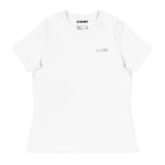 Clishirt© Embroidered White Fish Women's Relaxed T-Shirt