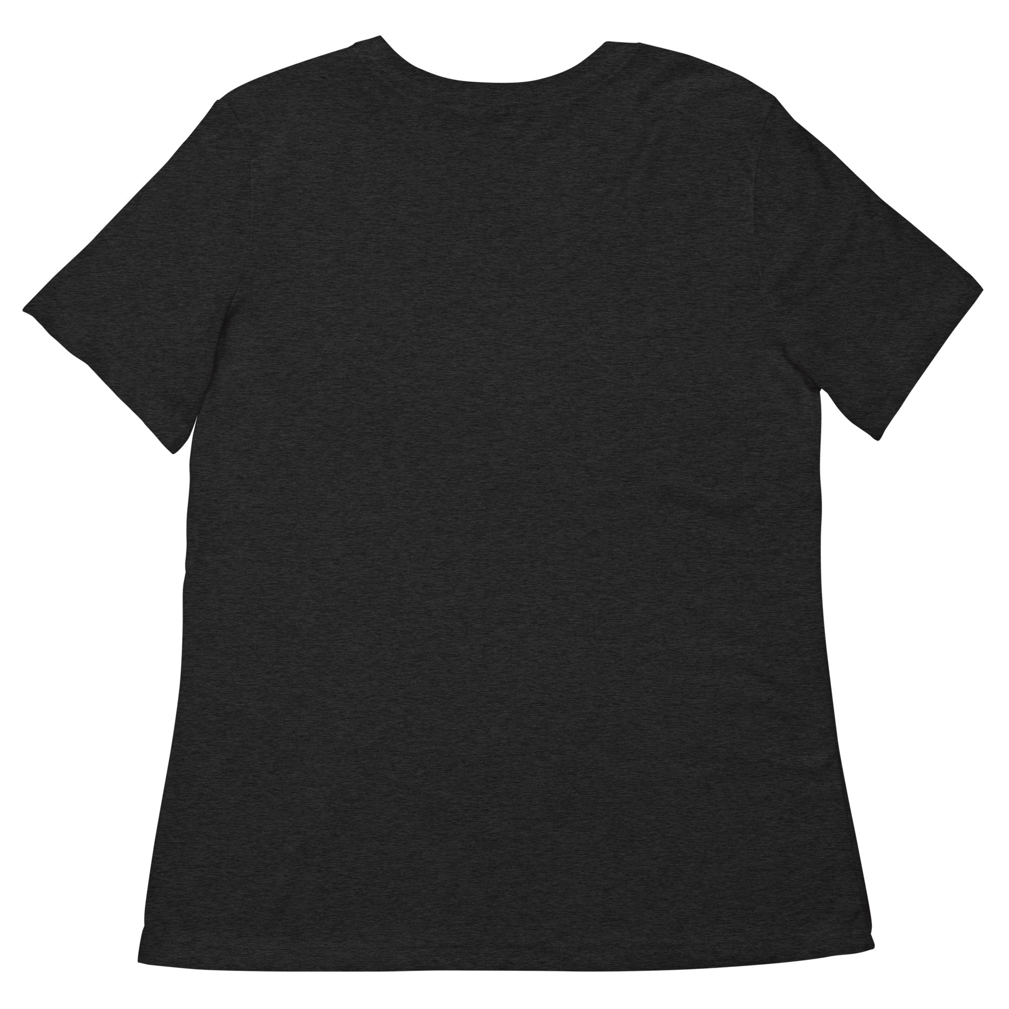 Clishirt© Magenta Fish Women’s Black relaxed tri-blend t-shirt