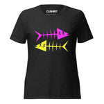 Clishirt© Magenta Fish Yellow Fish Women’s relaxed tri-blend t-shirt