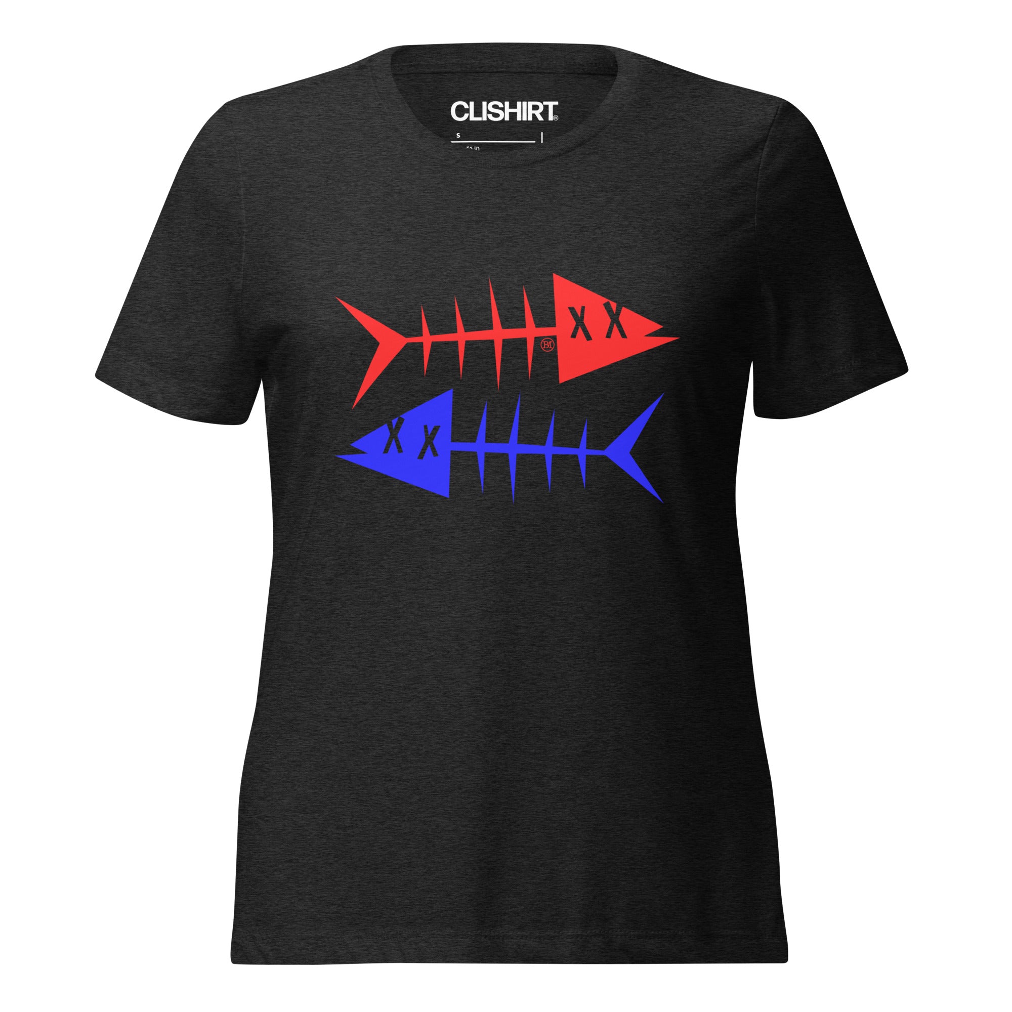 Clishirt© Red Fish Blue Fish Black Women’s relaxed tri-blend t-shirt