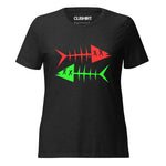 Clishirt© Red Fish Green Fish Women’s relaxed tri-blend t-shirt