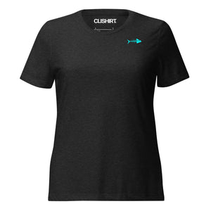 Clishirt© Cyan Fish Women’s relaxed tri-blend t-shirt