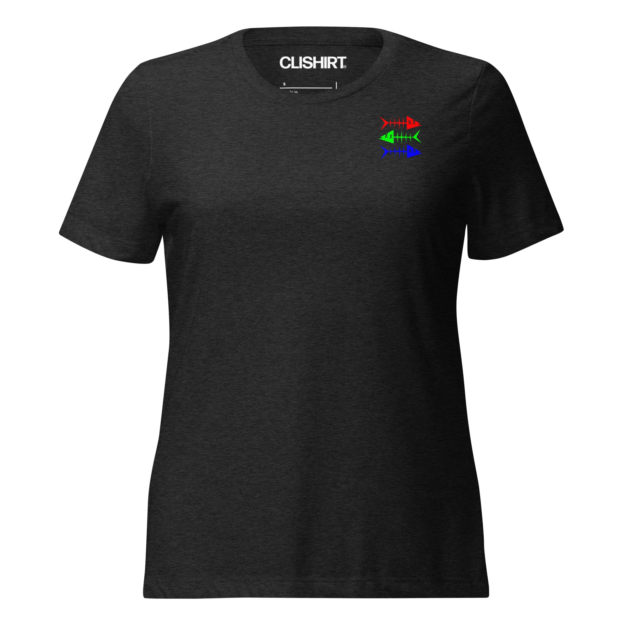 Clishirt© Red Green Blue Fish Women’s relaxed tri-blend t-shirt