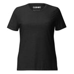 Clishirt© Embroidered Black Fish Women’s relaxed tri-blend t-shirt