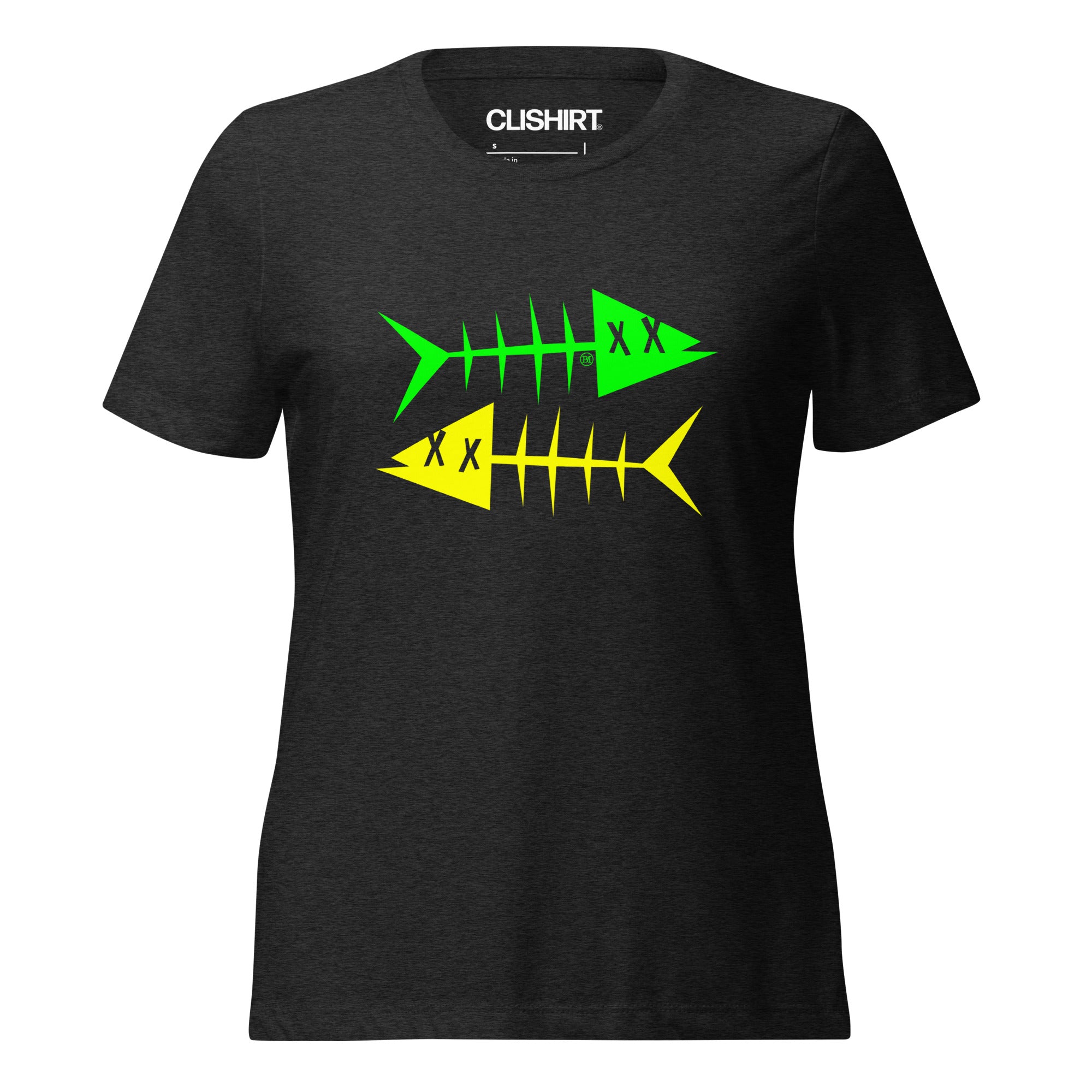 Clishirt© Green Fish Yellow Fish Women’s relaxed tri-blend t-shirt