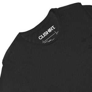 Clishirt© Embroided Black Fish on Black Women’s relaxed tri-blend t-shirt