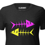 Clishirt© Magenta Fish Yellow Fish Women’s relaxed tri-blend t-shirt