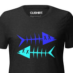 Clishirt© Blue Fish Cyan Fish Women’s relaxed tri-blend t-shirt