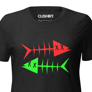 Clishirt© Red Fish Green Fish Women’s relaxed tri-blend t-shirt