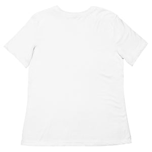 Clishirt© Embroidered White Fish Women’s relaxed tri-blend t-shirt