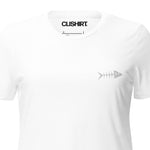 Clishirt© Embroidered White Fish Women’s relaxed tri-blend t-shirt