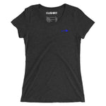 Clishirt© Blue Fish Tri-Blend Ladies' short sleeve t-shirt
