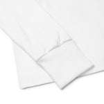 Clishirt© Embroidered White Fish Youth long sleeve tee