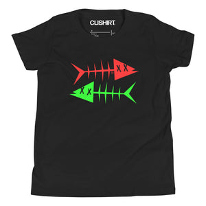 Clishirt© Red Fish Green Fish Youth Short Sleeve T-Shirt