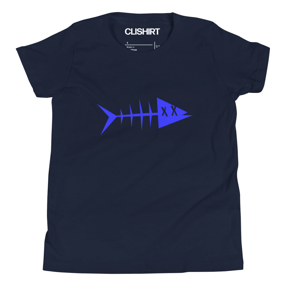 Clishirt© Blue Fish Youth Short Sleeve T-Shirt